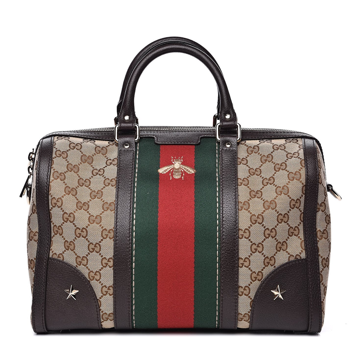 Monogram Vintage Web Medium Webby Bee Boston Dark Brown