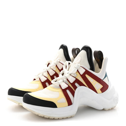 Louis Vuitton Calfskin Technical Nylon LV Archlight Sneakers 37 Terracotta 4 of 10