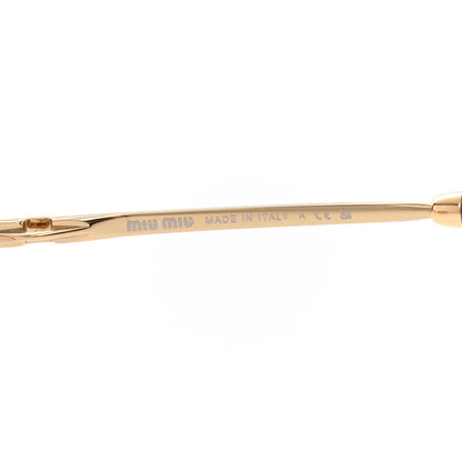 Miu Miu Metal Oval Sunglasses SMU52Y Gold 5 of 8