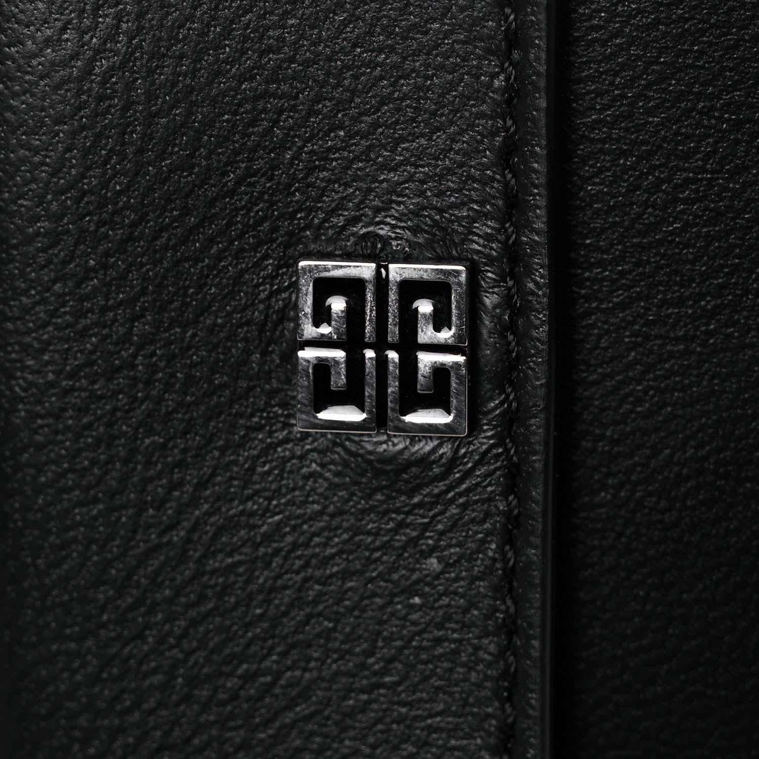 Givenchy Lambskin Logo Embossed 4G High Frequency Card Case Black 10 of 12