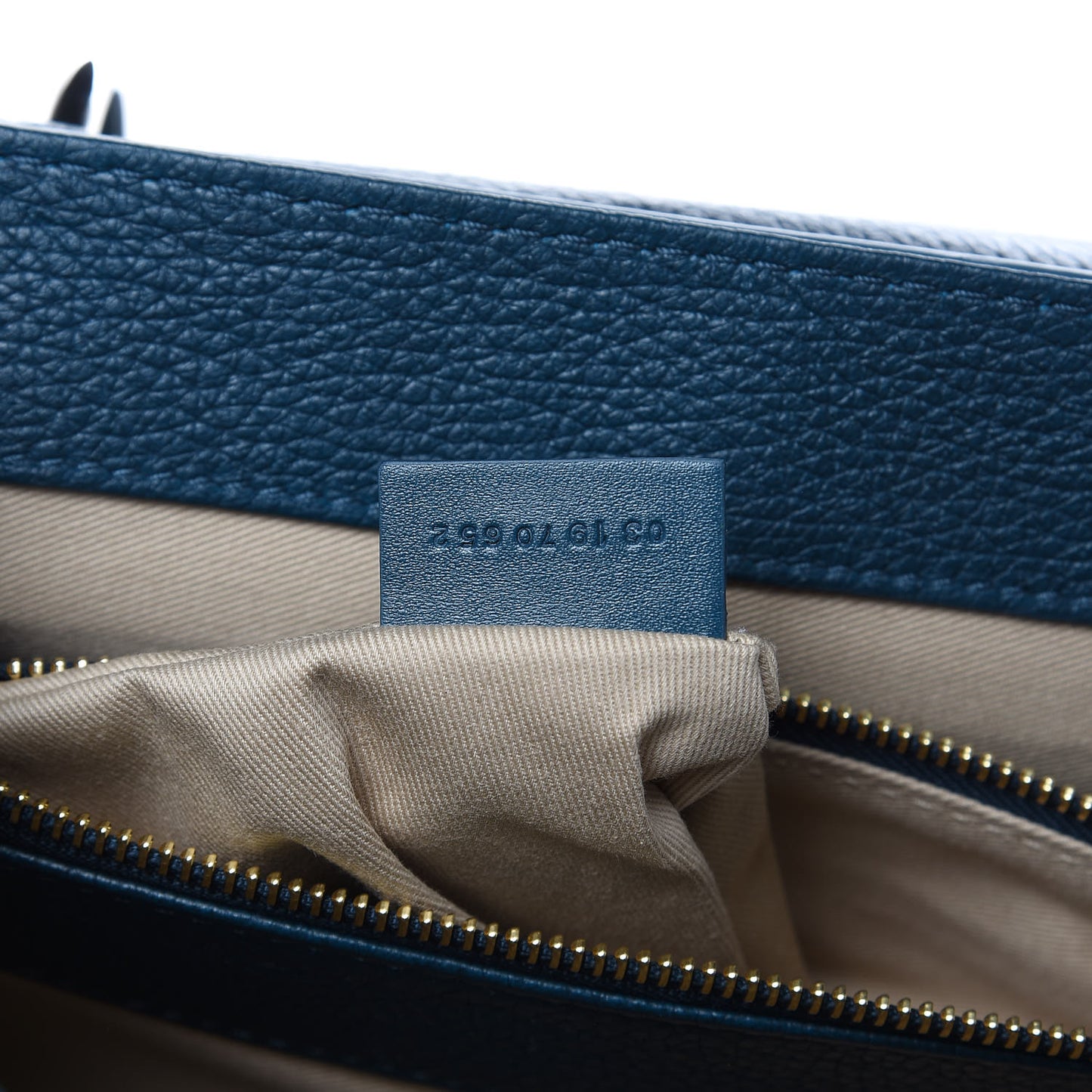 Grained Calfskin Medium Aby Day Shoulder Bag Navy Ink