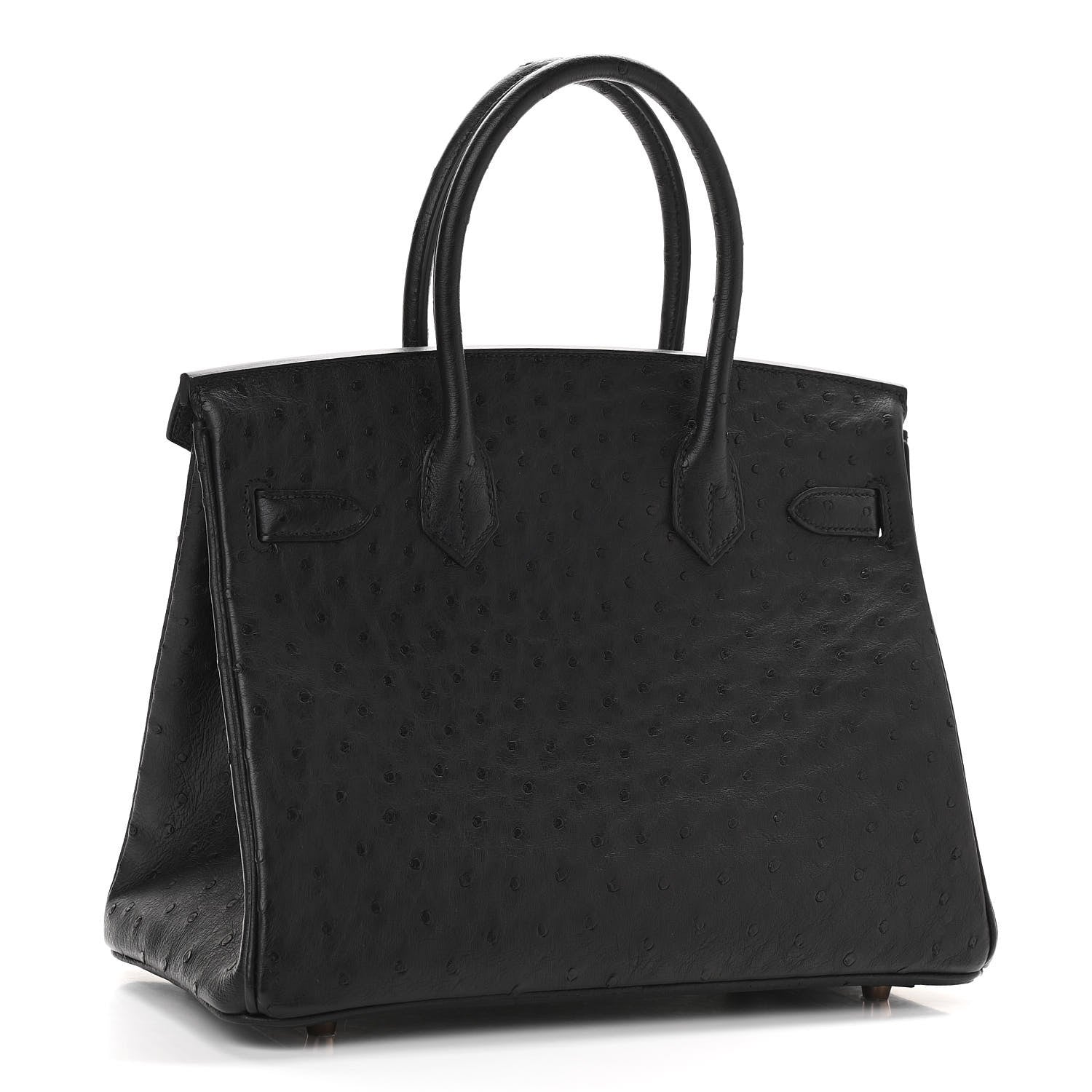 Hermes Ostrich Birkin 30 Black 2 of 10