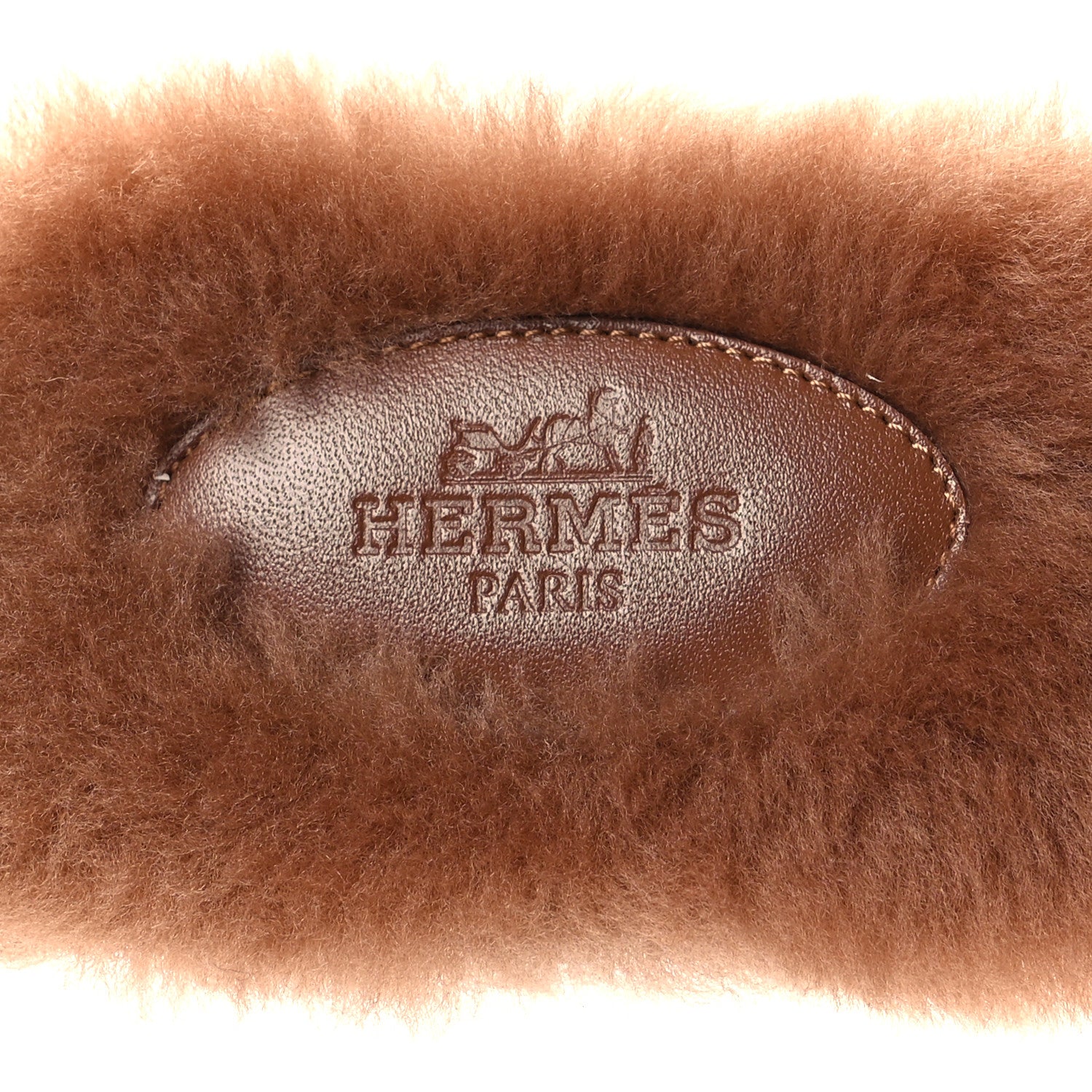 Hermes Woolskin Oran Sandals 38 Naturel 7 of 7