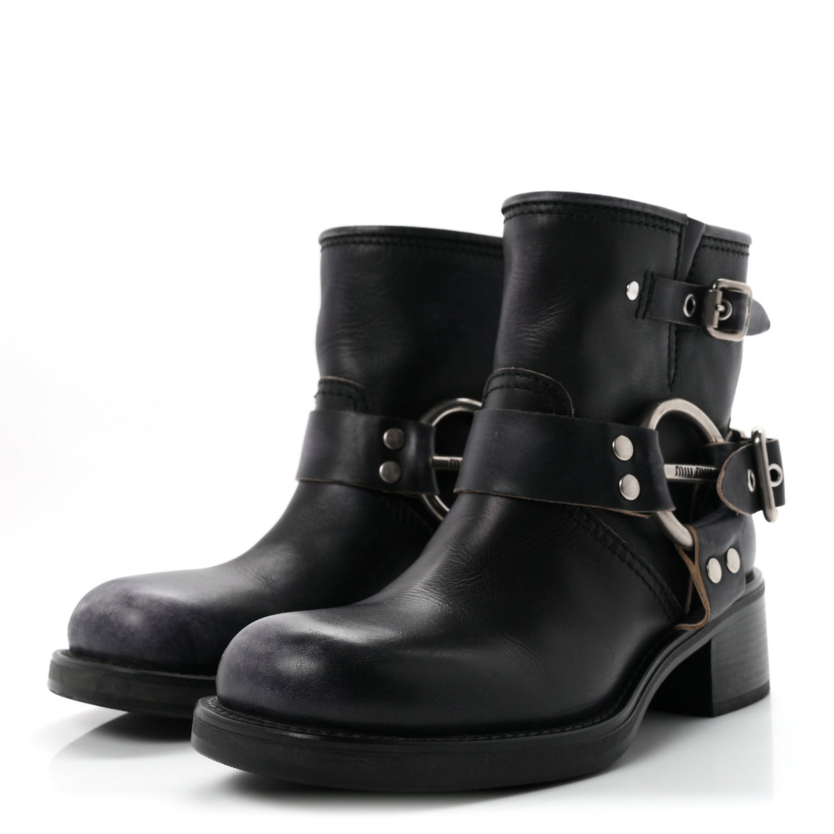 Vitello Deco Harness Enigneer Boots 37.5 Black