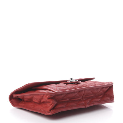 Chanel Caviar Quilted Large French Riviera Flap Red 3 of 9