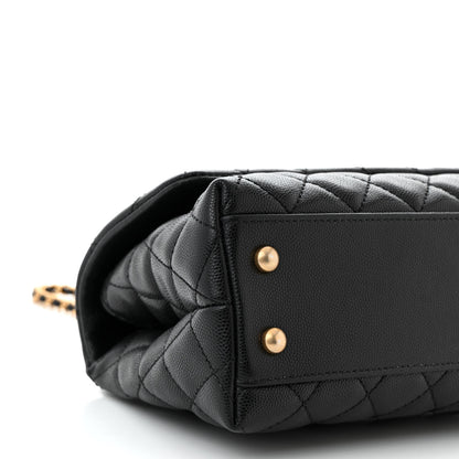 Chanel Caviar Quilted Mini Coco Handle Flap Black 9 of 11