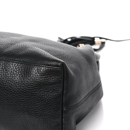 Gucci Pebbled Calfskin Large Soho Chain Shoulder Bag Black 7 of 18