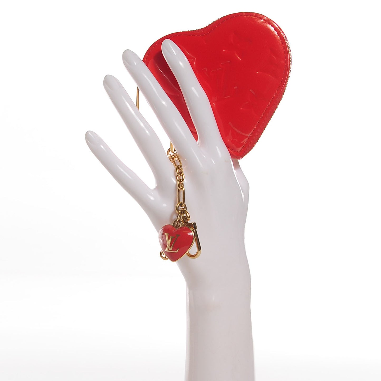 Vernis Heart Coin Purse Orange Sunset