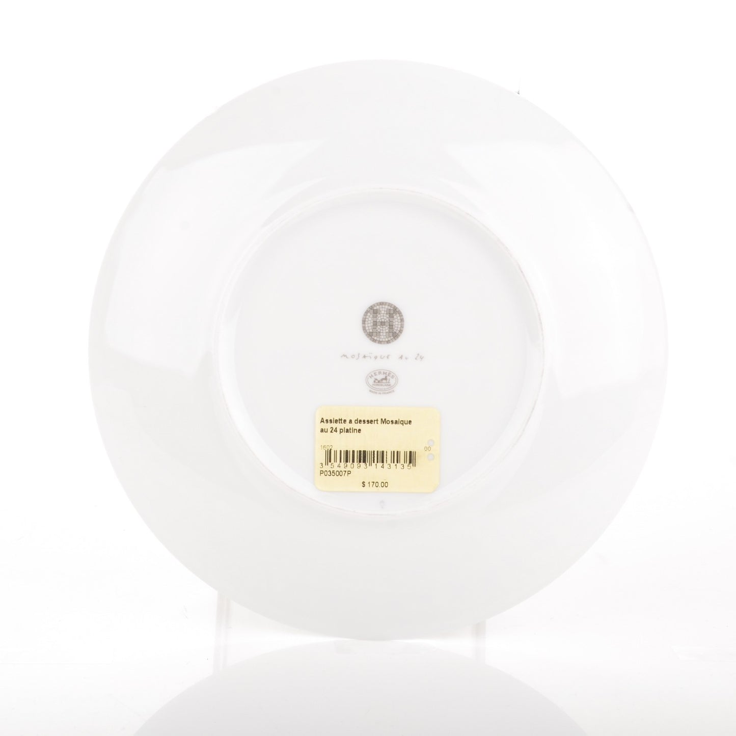 Porcelain Mosaique au 24 Platine Dessert Plate 8.3