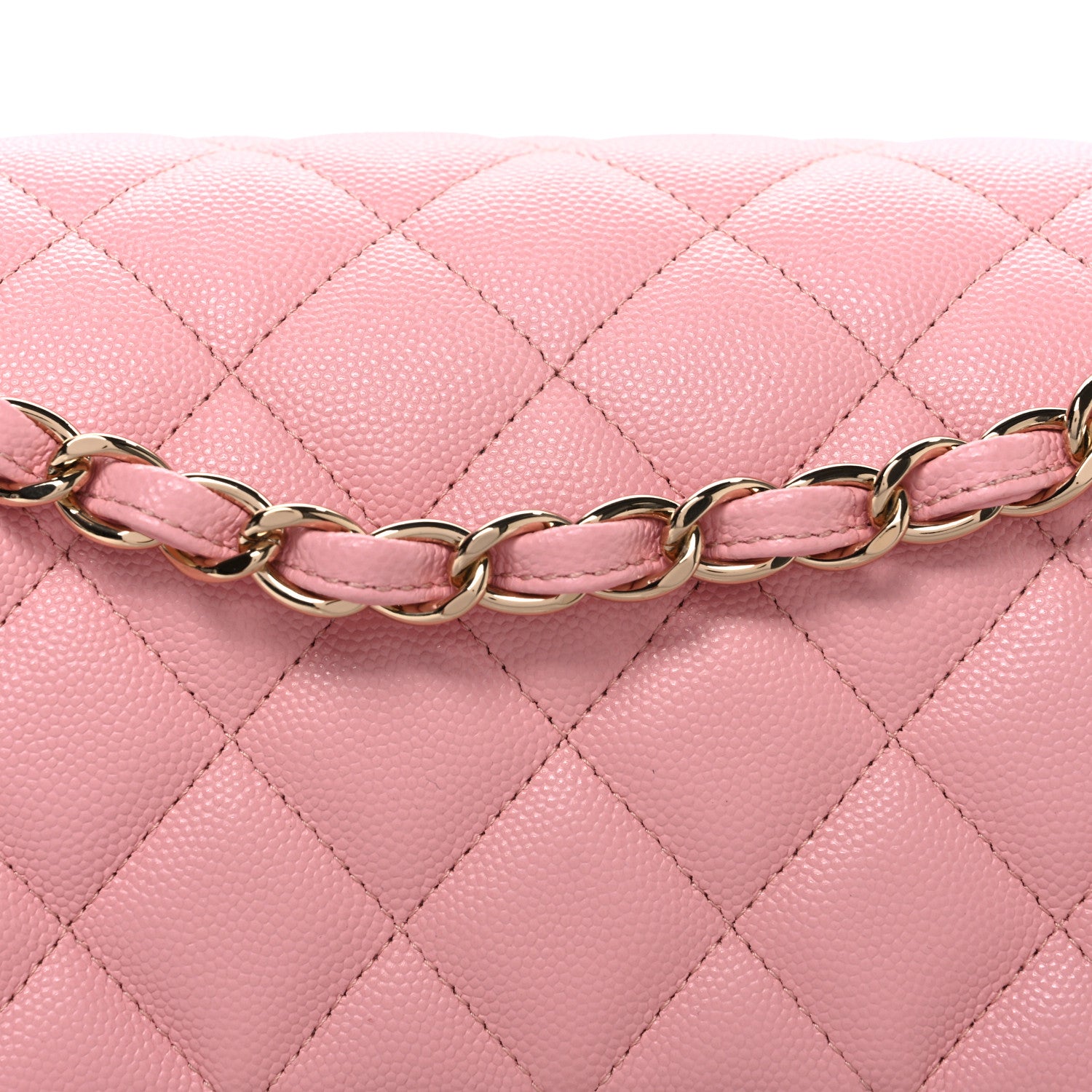 Chanel Caviar Quilted Jumbo Double Flap Pink 8 of 10