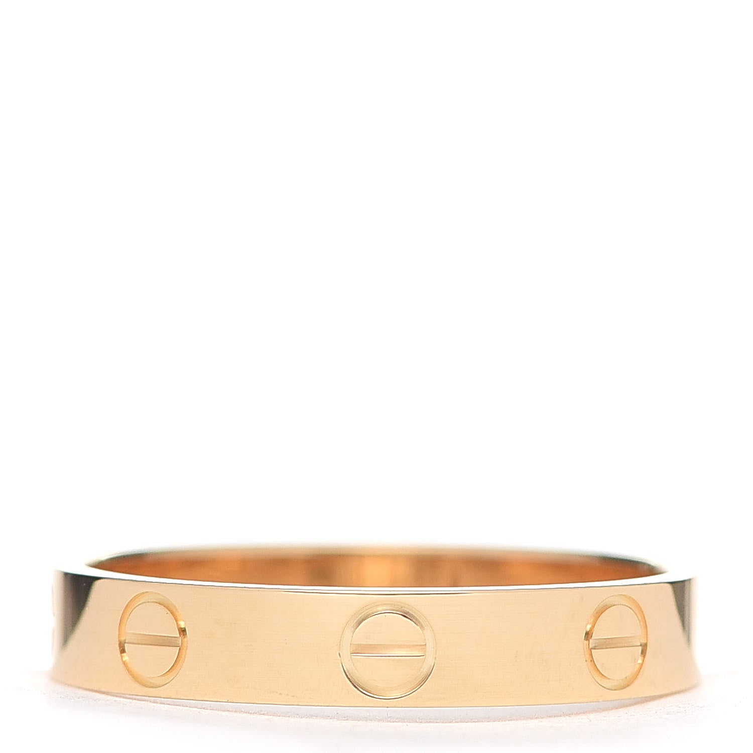 Cartier 18K Yellow Gold 3.5mm LOVE Wedding Band Ring 56 7.5 3 of 5