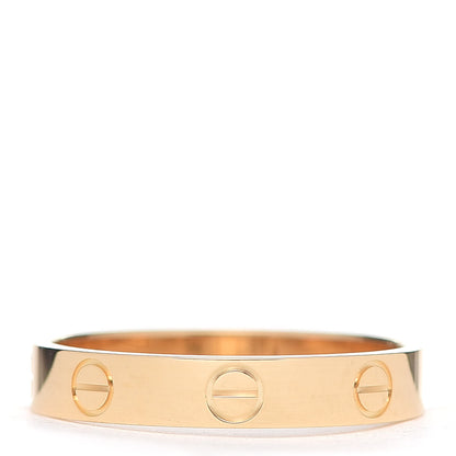 Cartier 18K Yellow Gold 3.5mm LOVE Wedding Band Ring 56 7.5 3 of 5