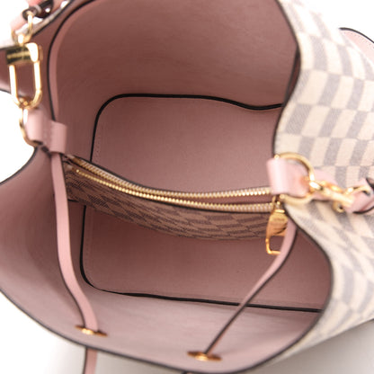 Louis Vuitton Damier Azur Neonoe MM Eau De Rose 5 of 10