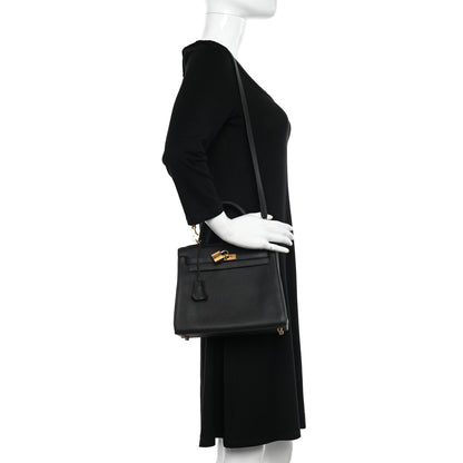 Hermes Togo Kelly Retourne 25 Black 2 of 13