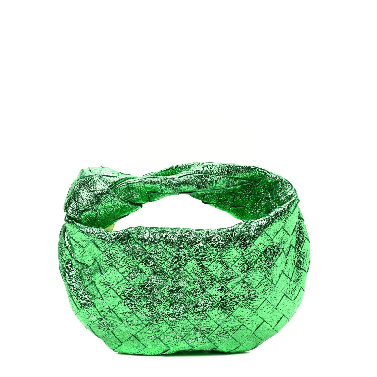 Bottega Veneta Metallic Nappa Intrecciato Mini Jodie Parakeet 1 of 11