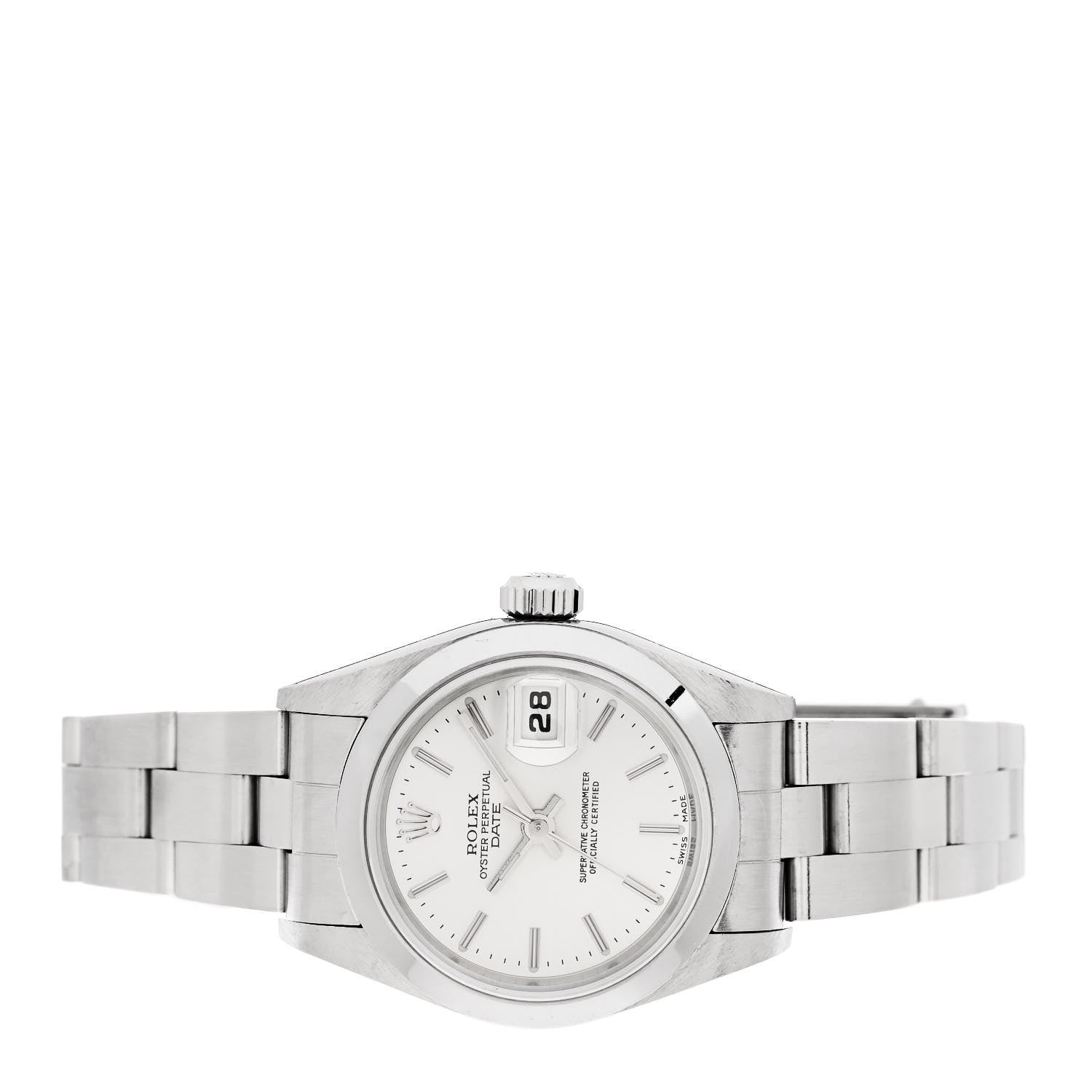 Rolex Stainless Steel 26mm Oyster Perpetual Date Watch Silver 79160 2 of 5