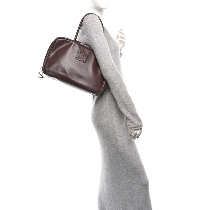 Miu Miu Soft Calf Softy Large Beau Top Handle Bag Radica 2 of 9