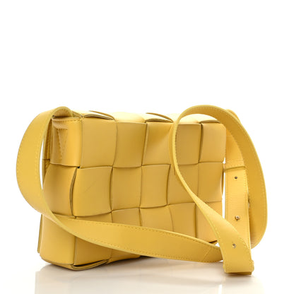 Bottega Veneta Lambskin Maxi Intrecciato Cassette Crossbody Bag Buttercup 3 of 9