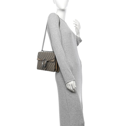 Gucci GG Supreme Monogram Small Dionysus Shoulder Bag Taupe 2 of 14