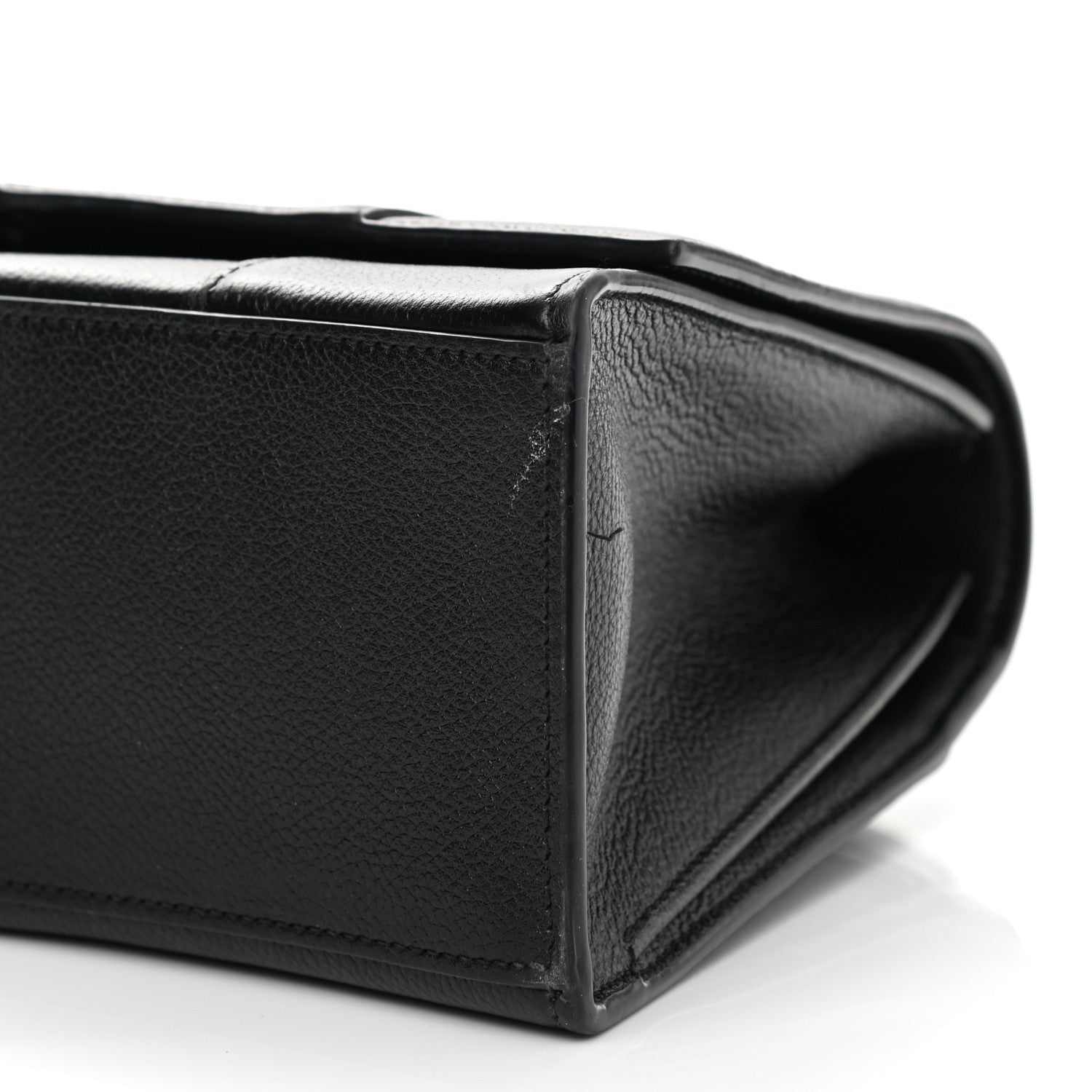 Balenciaga Grained Calfskin Medium Hourglass Top Handle Bag Black 7 of 10
