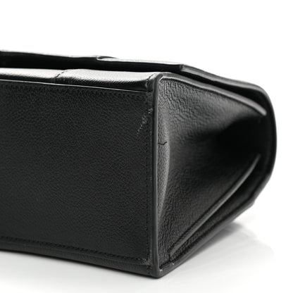 Balenciaga Grained Calfskin Medium Hourglass Top Handle Bag Black 7 of 10