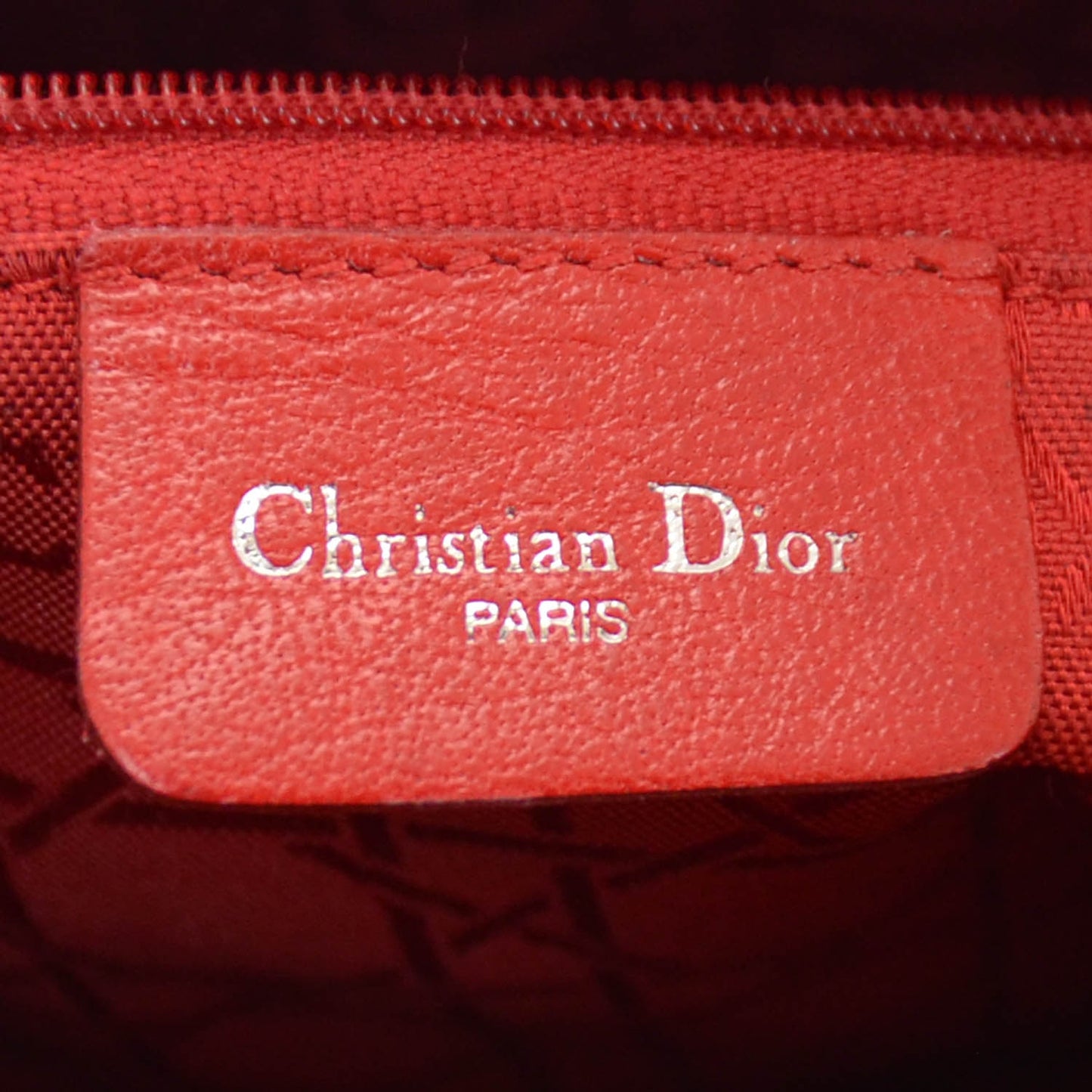 CHRISTIAN DIOR Patent Lady Dior Shoulder Bag Black