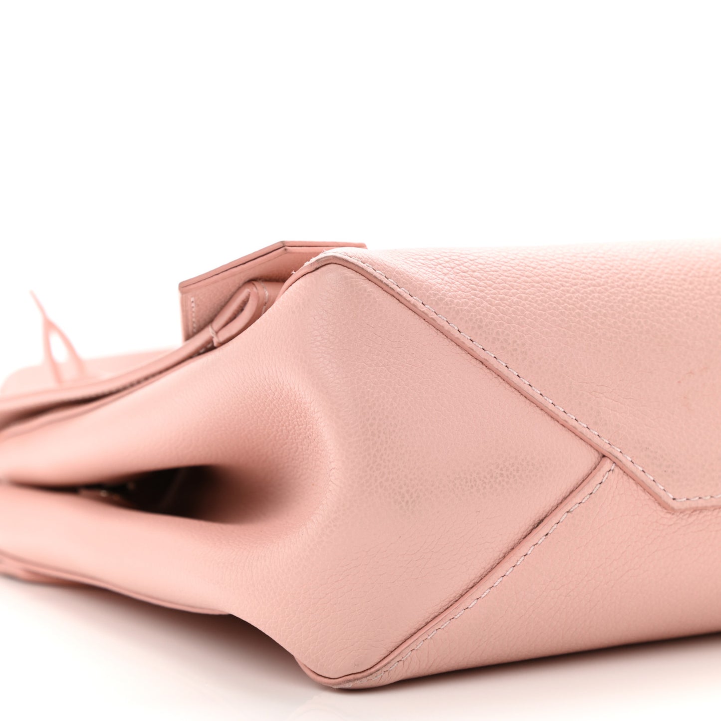 Soft Calfskin Lockme II Top Handle Rose Ballerine