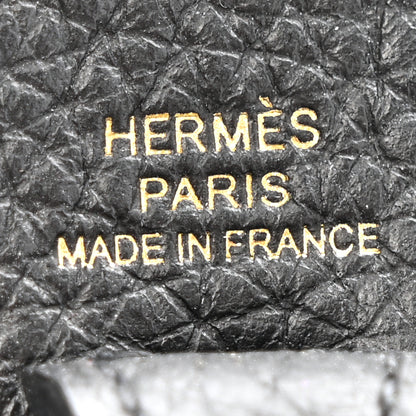 Hermes Taurillon Clemence Evelyne TPM Black 6 of 11