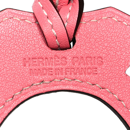 Hermes Swift Paddock Horseshoe Bag Charm Rose Ete 3 of 3