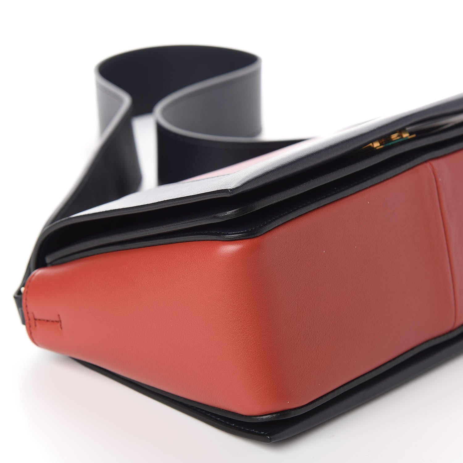 Celine Shiny Smooth Calfskin Medium Frame Shoulder Bag Dark Navy Claycourt 6 of 9