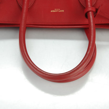 Saint Laurent Calfskin Large Sac de Jour Carryall Red 9 of 11