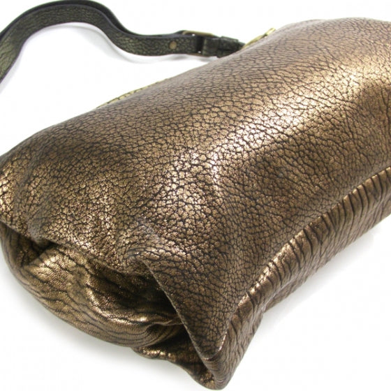 Leather Maizeha Large Shoulder Bag Metallic
