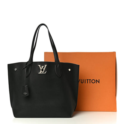 Louis Vuitton Calfskin Lockme Go Tote Black 12 of 12