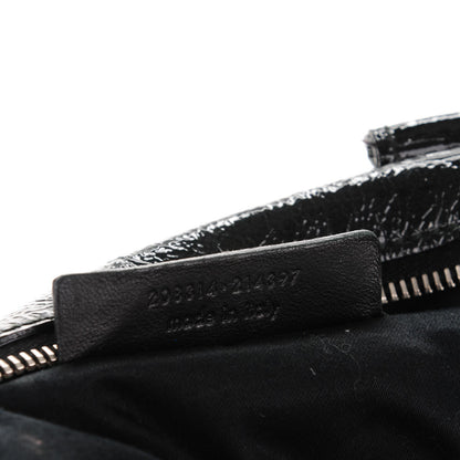 Saint Laurent Textured Patent Medium Easy Sac Black 7 of 7