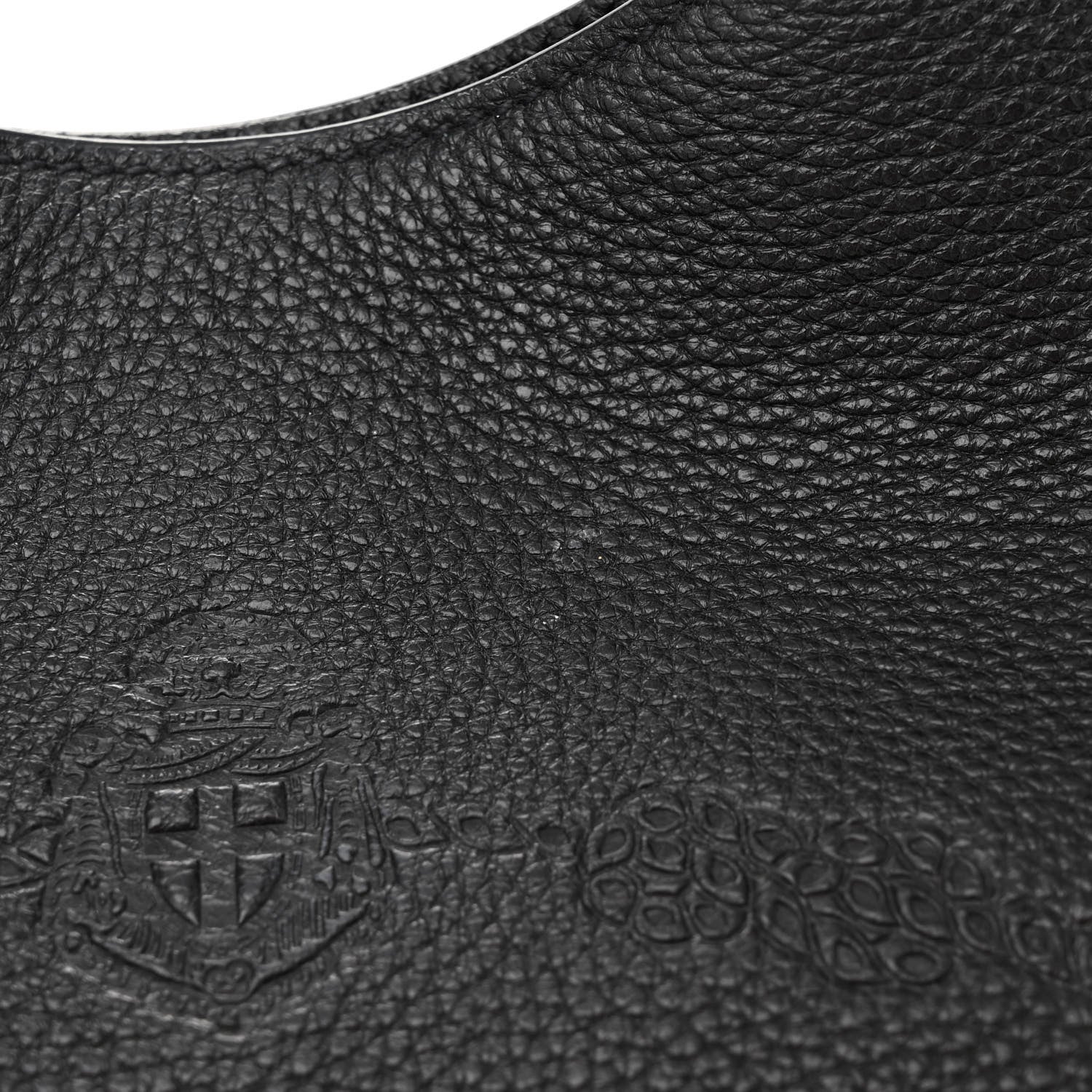 Prada Vitello Phenix Embossed Logo Hobo Black 10 of 10