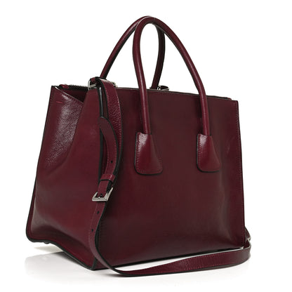 Prada Glace Calf Twin Pocket Tote Ametista 4 of 24