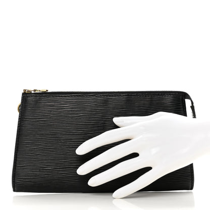 Louis Vuitton Epi Pochette Accessories 21 Black 2 of 7