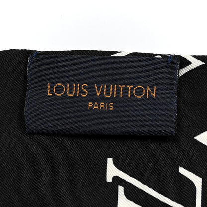 Louis Vuitton Silk Monogram Confidential Bandeau Black 4 of 6