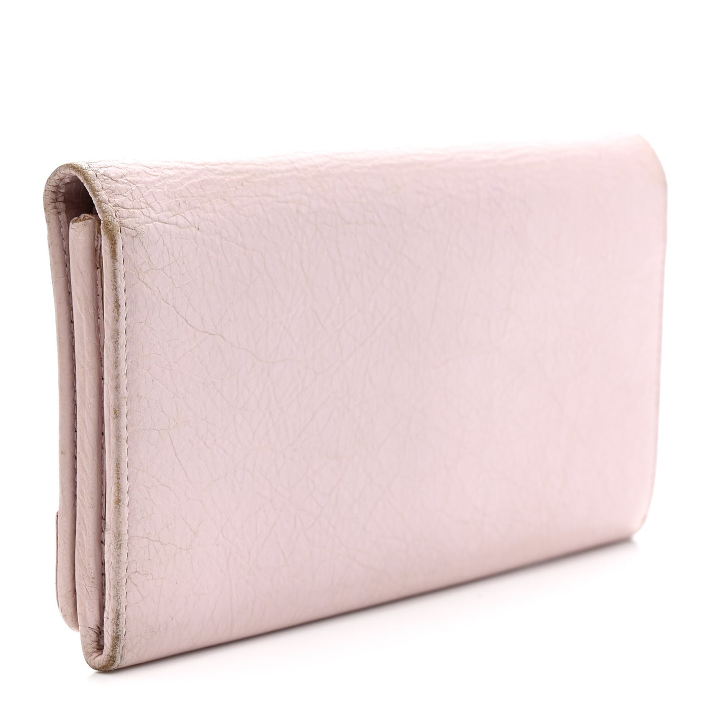 Agneau Classic Hardware Money Wallet Rose Poudre