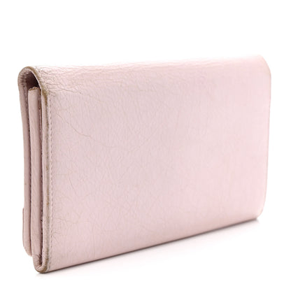 Balenciaga Agneau Classic Hardware Money Wallet Rose Poudre 3 of 12