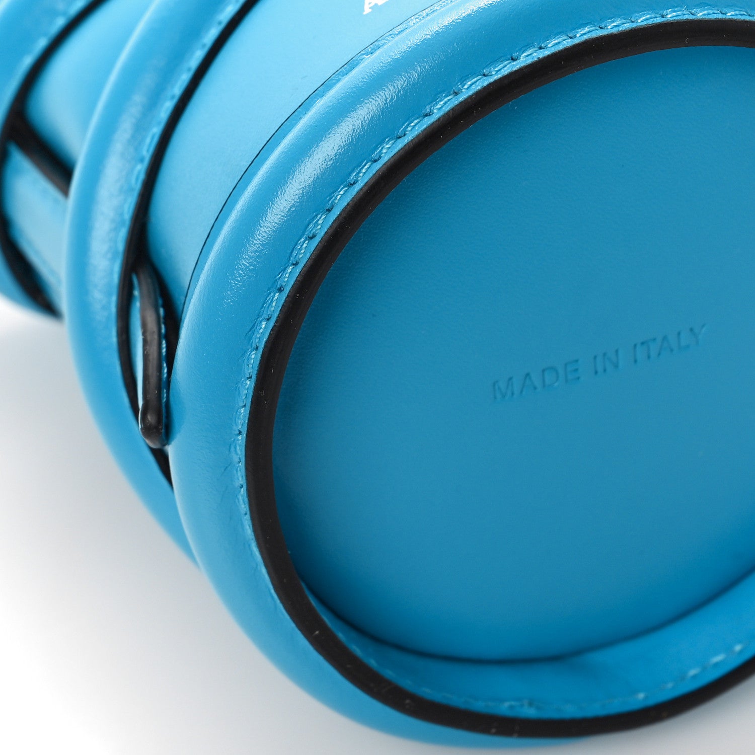 Alexander McQueen Calfskin The Curve Mini Shoulder Bag Blue 7 of 9