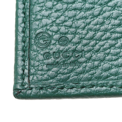 Gucci Dollar Calfskin Interlocking G French Wallet Emerald 7 of 9