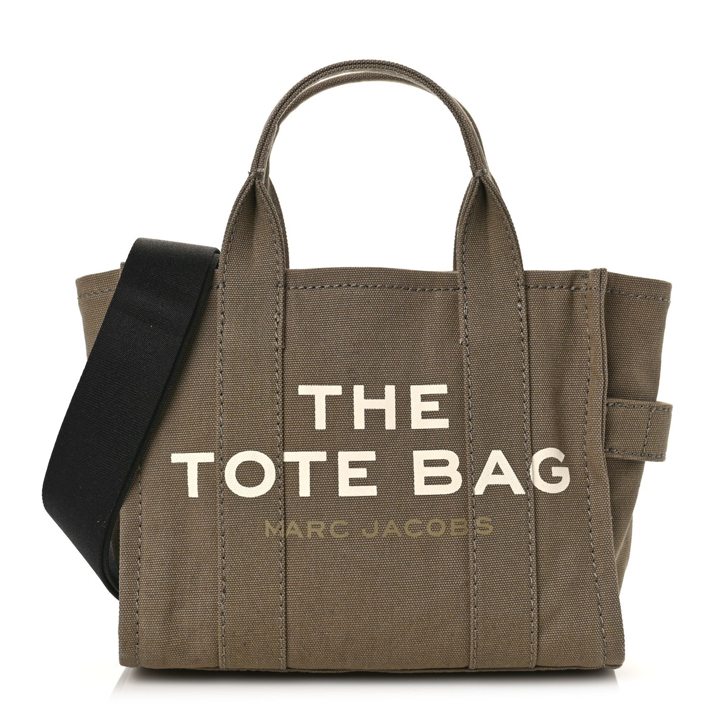 Cotton Canvas Small The Traveler Tote Bag Slate Green
