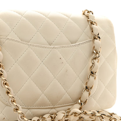 Chanel Lambskin Quilted Mini Rectangular Flap White 12 of 12