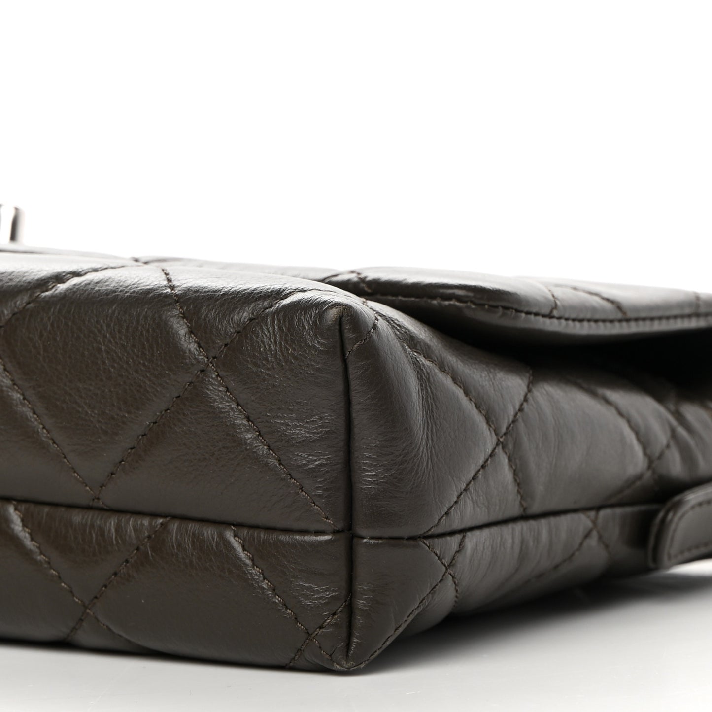 Lambskin Quilted Crossbody Dark Khaki