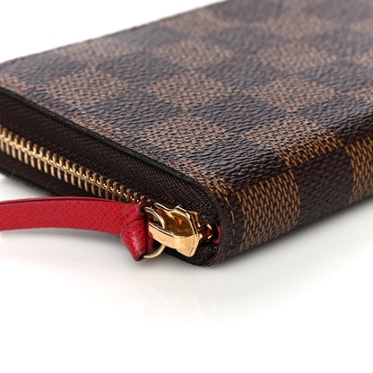 Louis Vuitton Damier Ebene Clemence Wallet Cherry 8 of 12