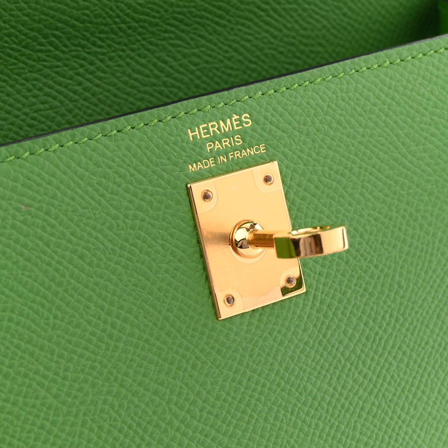 Hermes Epsom Kelly Sellier 25 Vert Yucca 6 of 13