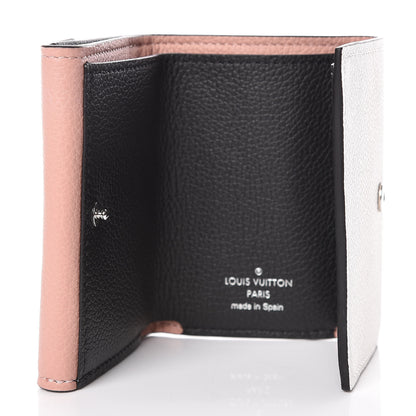 Louis Vuitton Calfskin Lockmini Wallet Rose Ballerine Maito White Black 5 of 9