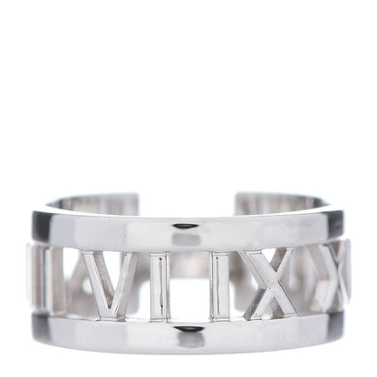 Tiffany 18K White Gold Diamond Open Atlas Ring 55 7.25 3 of 6