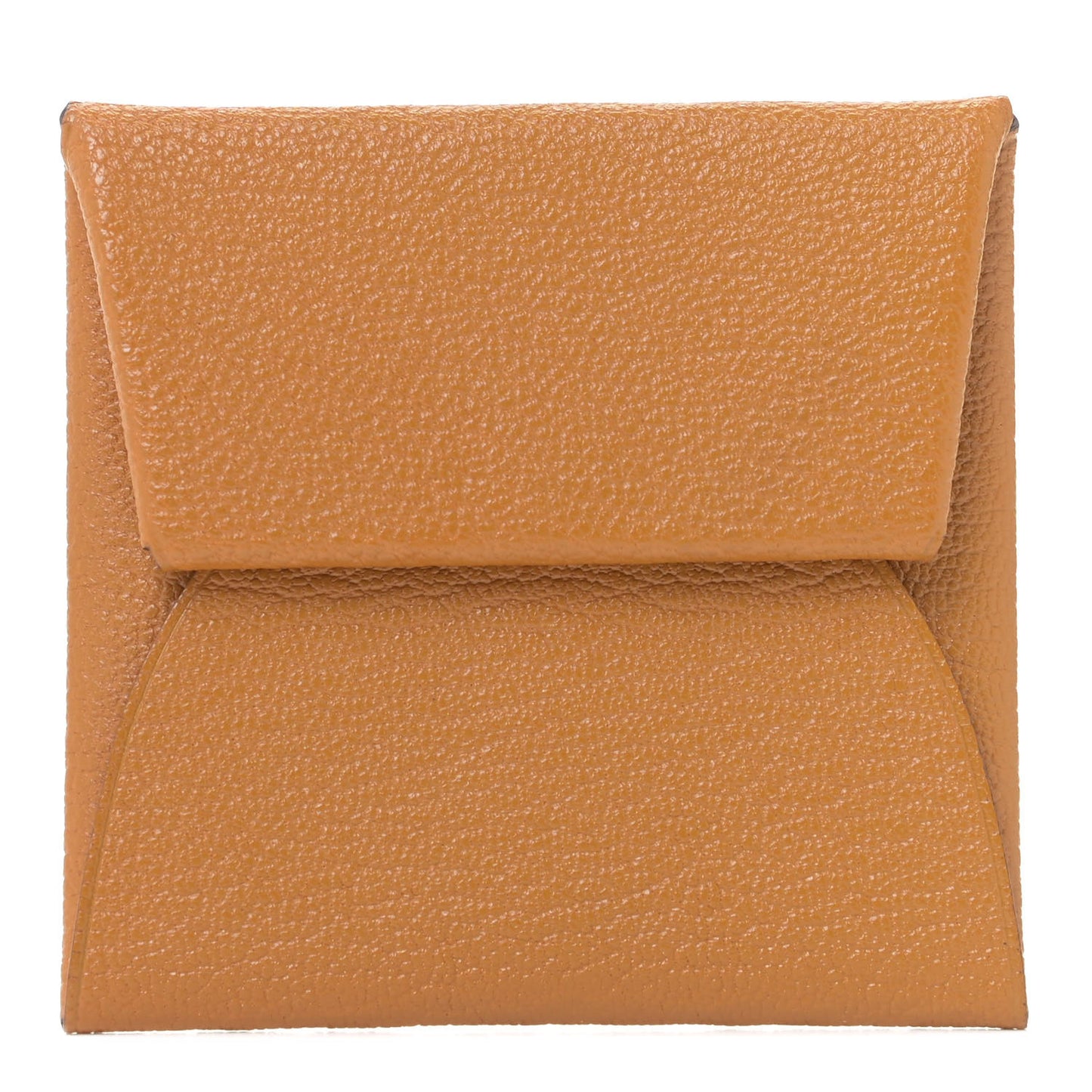 Chevre Mysore Bastia Verso Coin Purse Caramel Rose Shocking